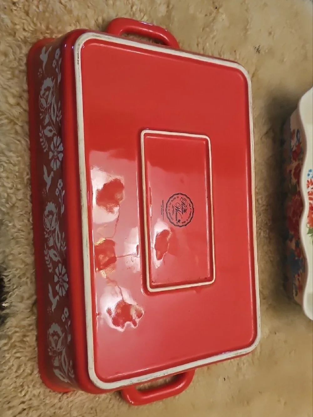 The Pioneer Woman RED AND Blue Casserole Dishes